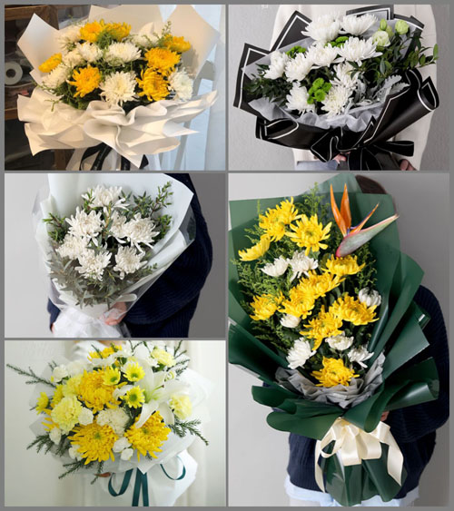 湖北孝感市安陆市南城街道草庙村白事花束代送